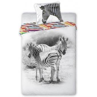Zebraer Sengetøj 140x200 cm - 100 procent bomuld