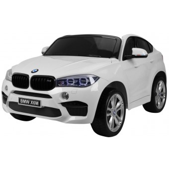 BMW X6 M 12v XXL Hvid m/Gummihjul + 2.4G + 10AH