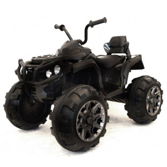 EL ATV Black til børn 12V med gummihjul