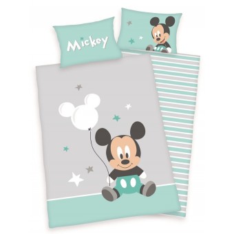 Mickey Mouse Junior  Sengetøj 100x135 cm - 100 procent bomuld